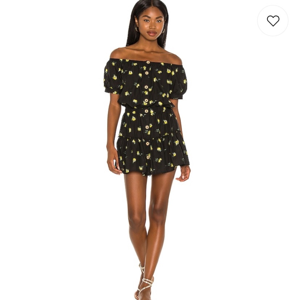 Black Floral Mini Dress